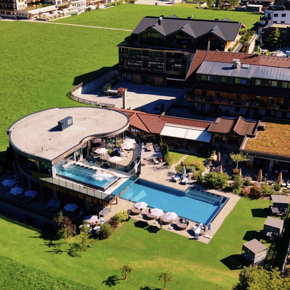 Drone view of Hotel Wagnershof